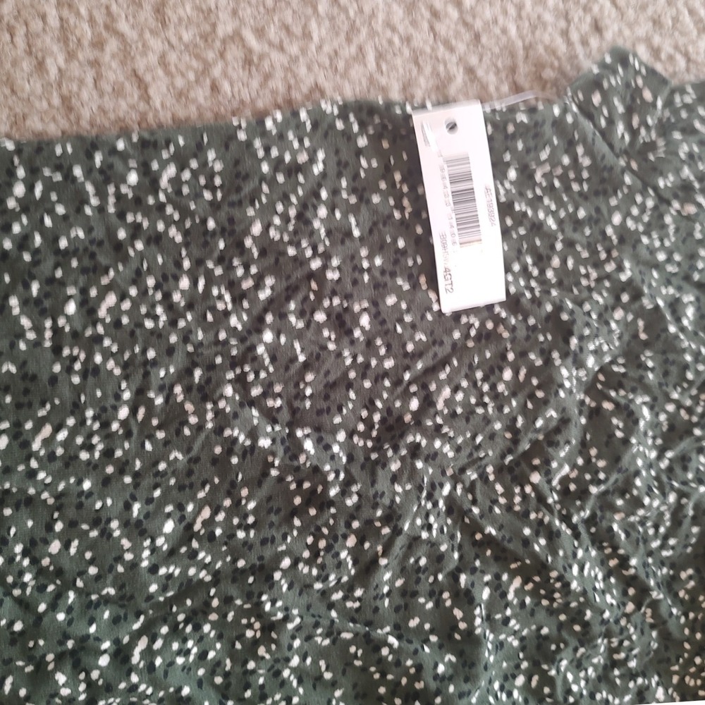 Amazon Essentials Women's Green Speckled Print Knit Maxi Dress Size M